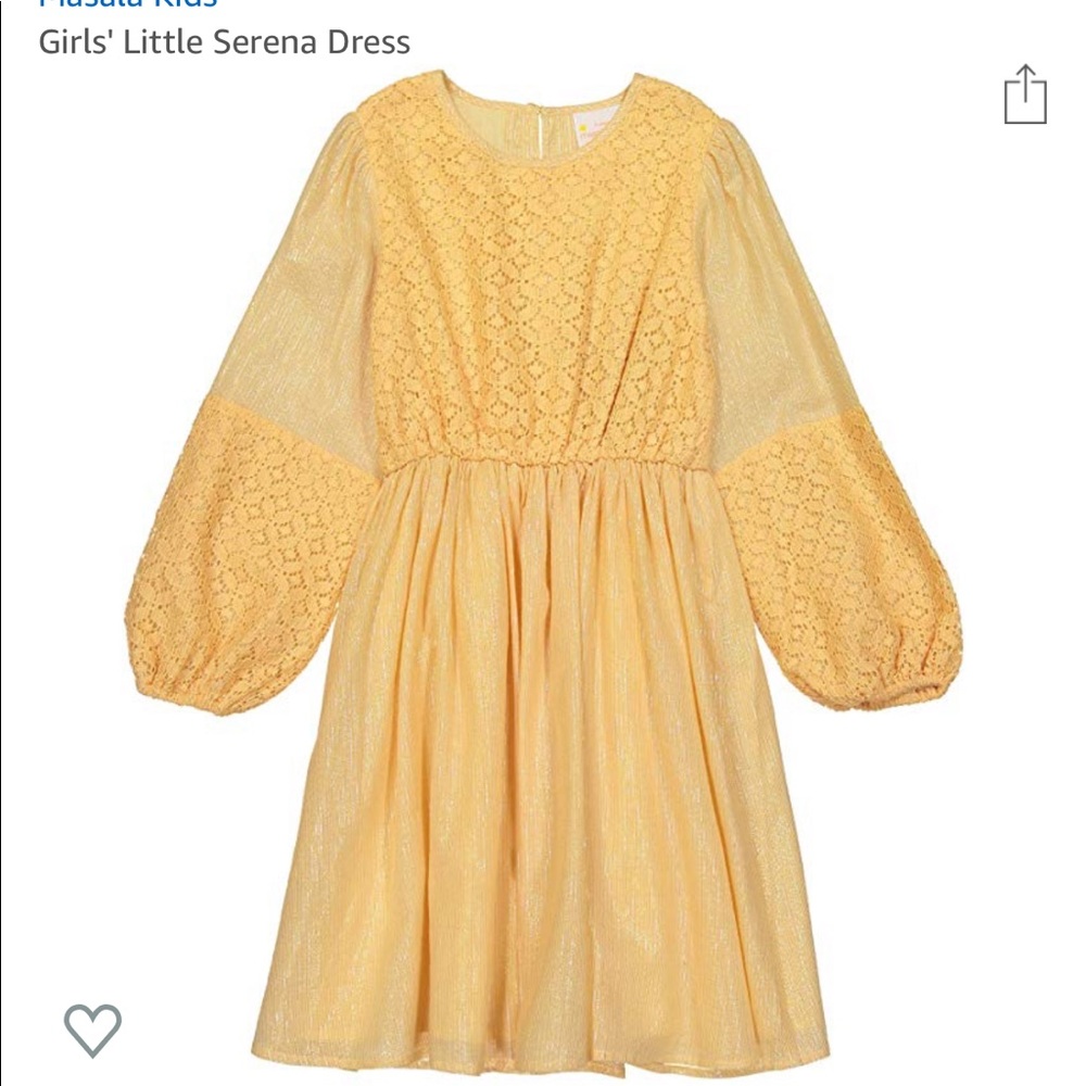 Little girls yellow dress